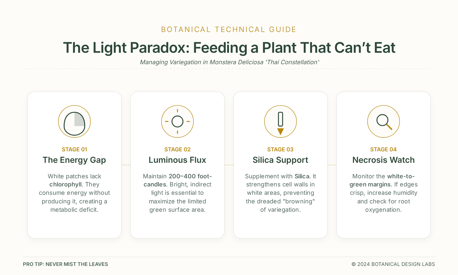 Thai Constellation Monstera: Care and Maintenance Guide 5 The Light Paradox: Feeding a Plant That Can't Eat
