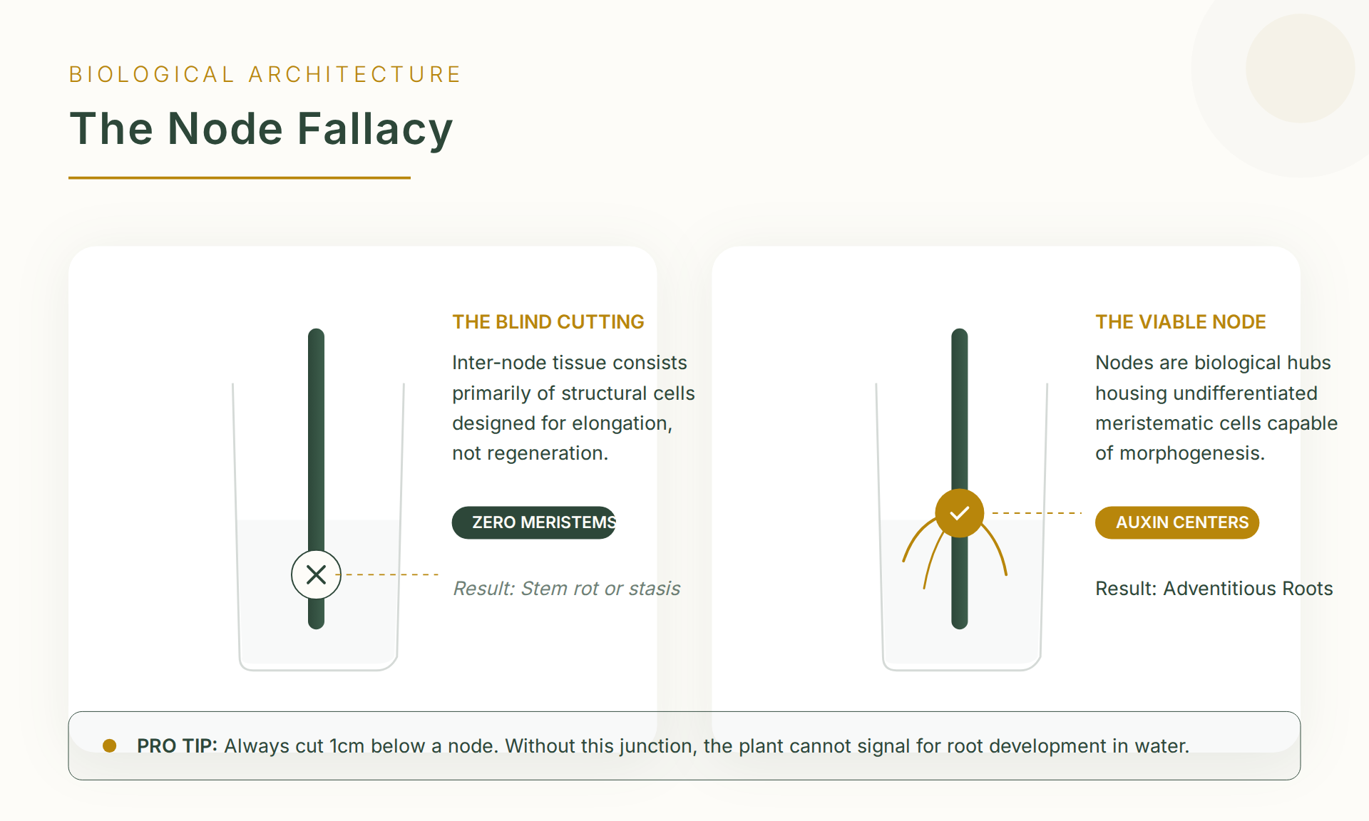 Diagram showing the difference between nodes and internodes